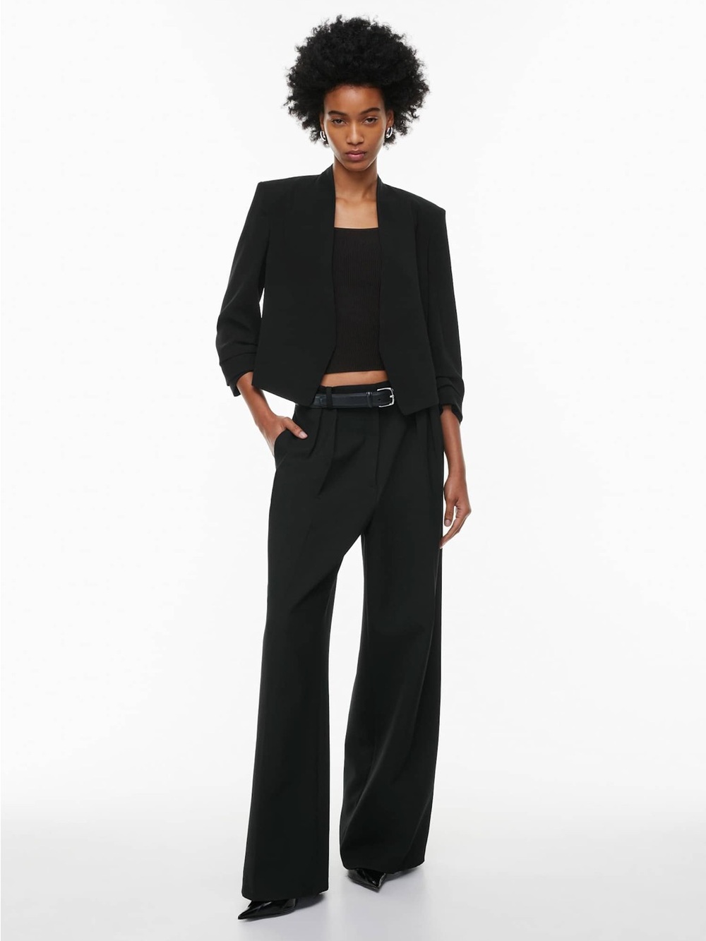 Aritzia Babaton Power Waist Blazer Size 12 Black